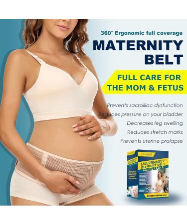 Pregnancy Belly Band Maternity Belt Back Support Abdominal Binder - Relieve Back & Hip Pain, One Size ZNude - Buy Online on GoSupps.com