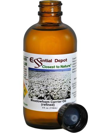 Meadowfoam Carrier Oil 4 oz - GC/MS Tested - Amber Glass Bottle - Premium Quality - International Shipping Available - Buy Online on GoSupps.com