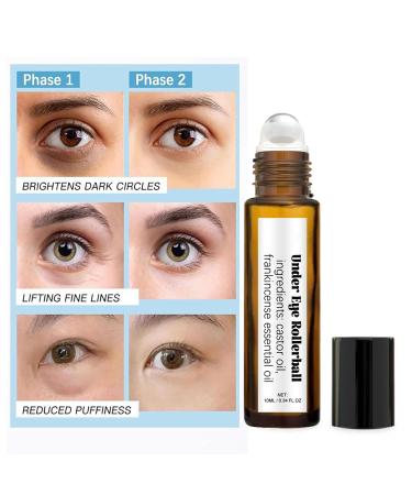 Rollerball Castor Oil & Frankincense Eye Roller | Reduce Dark Circles & Bags Under Eyes - International Shipping - Buy Online on GoSupps.com