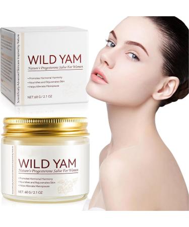 Wild Yam Face Cream - 60g Natural Wild Yam Face Moisturizer | Nourishing & Moisturizing Body Skin Care Cream | Wild Yam Cream for All Skin Types - Buy Online on GoSupps.com