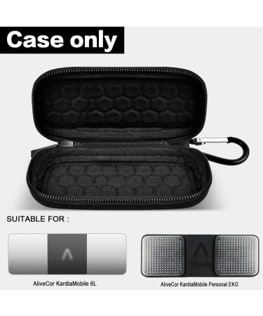Case Compatible with AliveCor KardiaMobile Personal EKG| Kardia Mobile 6L EKG Device and Heart Monitor| Snap ECG Monitor for Apple and Android Device Black - Buy Online on GoSupps.com