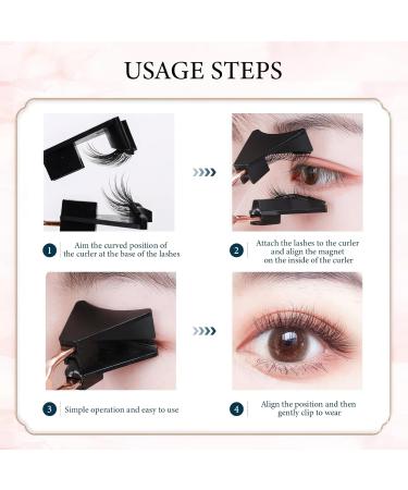 Qwesure Xixi 3D Magnetic False Eyelashes 3 Pairs Thick and Long Natural Looking Soft Magnetic Eyelashes No Glue - Buy Online on GoSupps.com