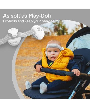 ZOHAN Baby Ear Defenders | Noise Cancelling Headphones for Boys 0-36 Months | Hearing Protection for Autism, Sleeping, Airplane, Fireworks | Adjustable Soft Headband | Newborn Baby Gifts | White - Buy Online on GoSupps.com