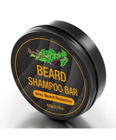 Beard Cleanser Shampoo Bar | Reduce Gray Hair Smooth & Nourish Your Beard - Buy Online on GoSupps.com