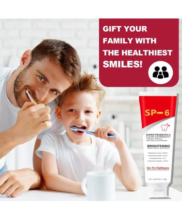 SP-6 Probiotics Ultra Whitening Toothpaste - Deep Cleaning & Fresh Breath 2PCS - Brighten Teeth & Remove Stains - Buy Online on GoSupps.com