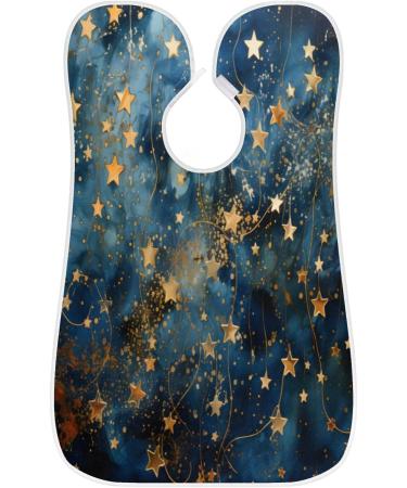 Abstract Starry Night Beard Bib Apron - Best Beard Hair Catcher for Men | Perfect Father's Day & Christmas Gift for Dad | Includes 2 Suction Cups - Buy Online on GoSupps.com