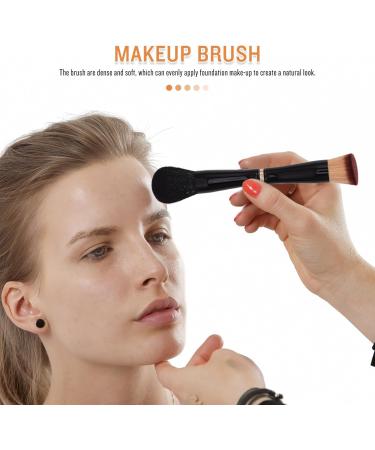 PATKAW Foundation Makeup Brushes Double-ended Concealer Brush Loose Powder Brush for Beauty Liquid Powder Blending Buffing Face Makeup Tools Black - Buy Online on GoSupps.com