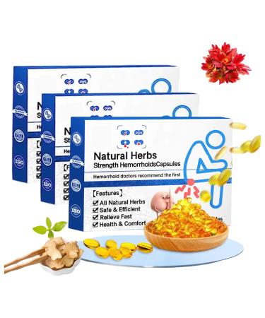 FEETT Heca Natural Herbal Strength Hemorrhoid Capsules hemorrhoid Suppository Natural Hemorrhoid Relief Capsules