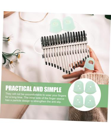 2 Pairs Kalimba Finger Cots | Silicone Thumb Protectors & Covers for Optimal Playing Comfort - Buy Online on GoSupps.com