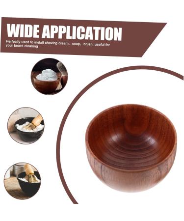 Fomiyes 3-in-1 Wooden Shaving Soap Bowl & Razor Cup - Premium Shaving Cream Holder for Men - Buy Online on GoSupps.com