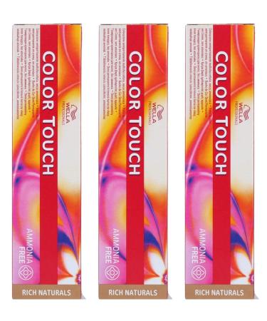Wella 3 pack Color Touch 60 ml Rich Naturals 8/81