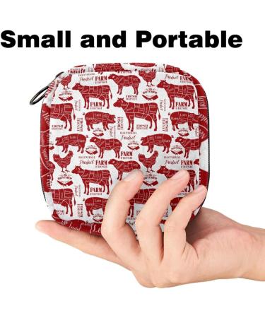 Shop Muooum Menstrual Artery Bag - Colorful Zipper Bond Bag for Tampons | Women & Girls | Watercolor Butterfly Roses | 4.7x6.6 in - Buy Online on GoSupps.com