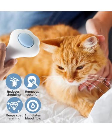 Jaswell Self-Cleaning Cat Brush for Shedding & Grooming | Slicker Brush for Cats & Dogs - Blue - Buy Online on GoSupps.com