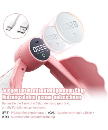 Buy Huyiwei Thigh Trainer & Pelvic Floor Trainer for Women - Starch Setting Intelligent Data Chip Home Legs Training Device - Pink - Buy Online on GoSupps.com