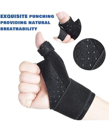 Wrist Brace & Compression Gloves for Carpal Tunnel Relief - Adjustable Black Wrist Wraps for Men & Women | Pain Relief & Support (1 Pair - Buy Online on GoSupps.com