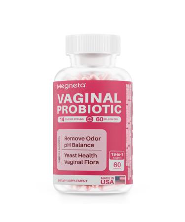 Vaginal Probiotics with Prebiotics Cranberry, 60 Billion CFU 14 Strains Probiotics for Women with Prebiotic & D-Mannose, Womens Probiotic for Vaginal Flora, Odor Control, pH Balance - 60 Capsules