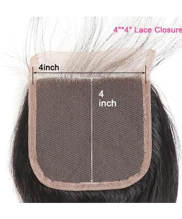 4x4 Lace Closure Human Hair Body Wave Virgin Hair Pre Plucked Swiss Lace 4x4 HD Lace Closure with Baby Hair Bleached Knots Natural Color Free Part 14 Inch - Buy Online on GoSupps.com