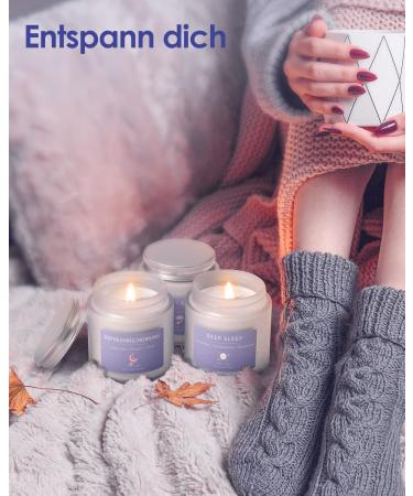 Fragrance Candles Gift Set for Women & Men | 3 Aromatherapy Candles in Glass | Perfect Christmas Gifts for Anxiety Relief (Blue 300g) - Buy Online on GoSupps.com