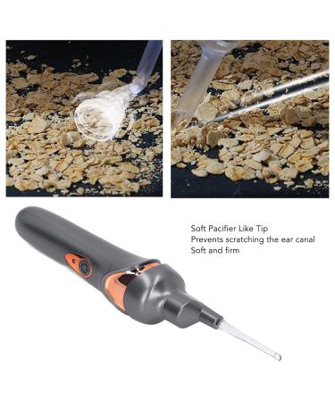 Electric Ear Vacuum Cleaner - LED Light Ear Cleaning Tool for Children & Adults | USB Rechargeable Ear Wax Removal Tool (Black) - Buy Online on GoSupps.com