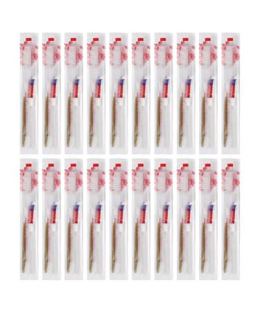 Disposable toothbrushes with toothpaste 100 pieces 5 colors mixed 1 piece (100 pack)