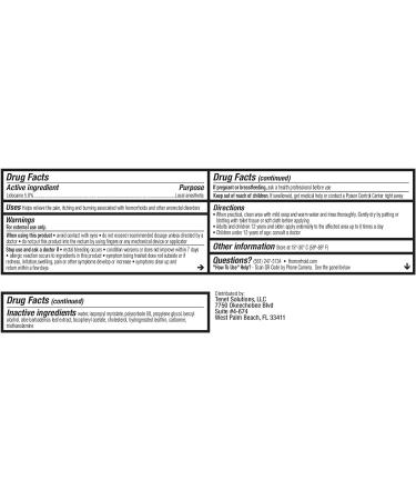 Max Strength 5% Lidocaine Hemorrhoid Cream with Aloe Vera & Vitamin E - Buy Online on GoSupps.com