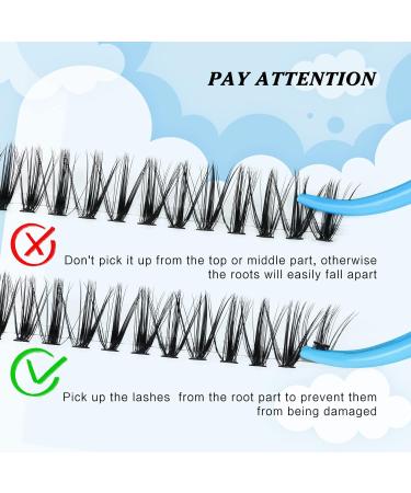 300 Pcs DIY Lash Extension Cluster Lashes | Volume Dramatic Look | Self Application at Home | Individual Lashes 9-16mm | C-Mix (30D C-9-16mix) - Buy Online on GoSupps.com