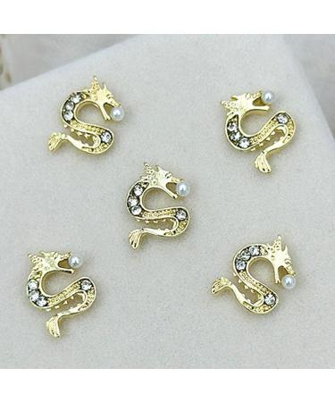5pcs Exquisite Chinese Dragon Nail Decorations Showcase Your Individuality with Eye Catching Nail Accessories - Buy Online on GoSupps.com
