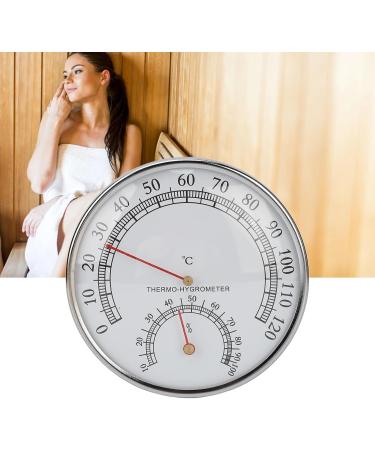 RESTOKKI 2-in-1 Hygrometer & Thermometer for Sauna | High-Precision Mechanical Indoor Air Moisture Meter | Temp Range 0 120 C - Buy Online on GoSupps.com