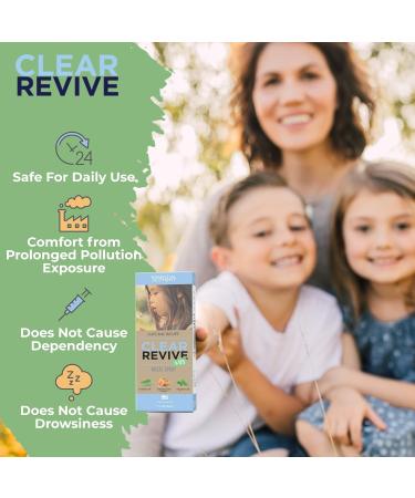 Clear Revive Kids Nasal Spray - Fast Relief for Allergy, Sinus Irritation, Dryness & Mucus - Non-Drowsy Formula - 1 Pack - Buy Online on GoSupps.com