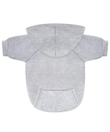 Idepet pet clothes dog sweater dogs clothes puppy sweater dogs warm coat for cats little dogs chihuahua puppy teddy poodle (s gray) s gray - Buy Online on GoSupps.com