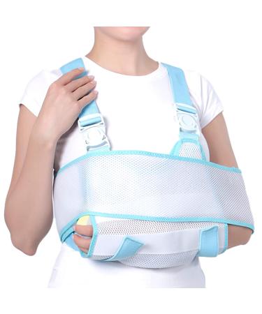Lefeke Arm Sling Shoulder Immobilizer Medical Shoulder Sling with Widened Breathable Straps for Right Left Arm Arm Brace for Shoulder Injury Women and Men Broken & Fractured Bones Dislocation