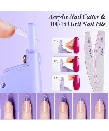 504 PCS Clear Stiletto Nail Tips Set with Nail Clippers and Files | Professional Long Fake Nails for Acrylic | Christmas Nail Art Design | 12 Sizes Included - Buy Online on GoSupps.com