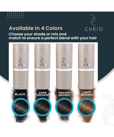 Hair Thickening Fibers - 27.5g - Medium Brown - Keratin Solution for Bald Spots & Thinning Hair - Fast Coverage for Men & Women - Buy Online on GoSupps.com