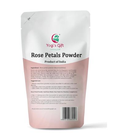Rose Flower Powder 250g | Natural Tea & Smoothie Ingredient | Soothing Face Mask & Toner | Yogis Gift  - Buy Online on GoSupps.com