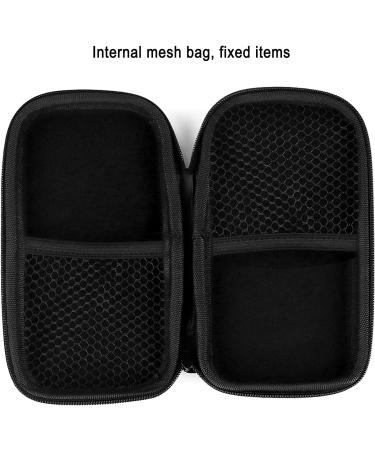 Tampon Storage Bag Black - Pack of 2 Organizer Pouch for Feminine Products | Portable Period Bags for Women - 6.3*3.3*1.2inches - Buy Online on GoSupps.com