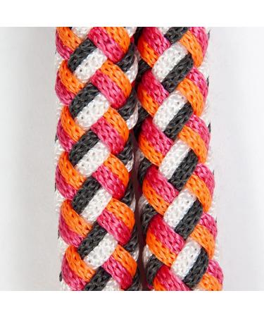 Buy Pfiff 102932 Adjustable Neck Ring for Horses - 170cm Round Braided in Orange-White | International Shipping Available - Buy Online on GoSupps.com
