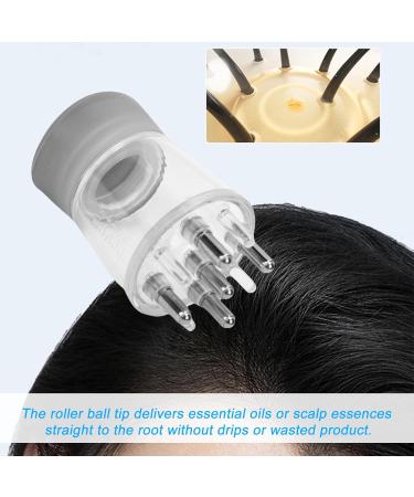 Aoresac Applicateur D'huile Capillaire Applicateur de Cuir Chevelu Bille Roulante Peigne Bille Roulante pour Stimuler la Circulation Distribution de Liquide Propre et Efficace avec Transparente - Buy Online on GoSupps.com
