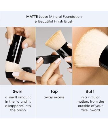 bareMinerals Original Matte Loose Mineral Foundation SPF 15 Powder Foundation Makeup Talc Free Foundation - 20 Golden Tan - Buy Online on GoSupps.com