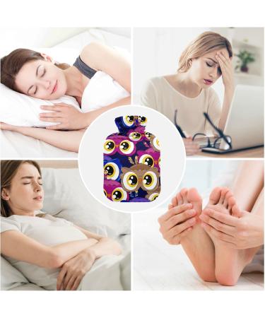 Hot Water Bottles with Owl Cover | 2L Heating Pad for Pain Relief & Cold Compress - Buy Online on GoSupps.com