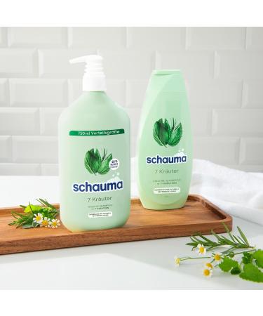  Schauma Schwarzkopf 7 Herbs Shampoo (10 x 400 ml) provides a light freshness to the hair structure a refreshing shampoo for normal to oily hair. - Buy Online on GoSupps.com