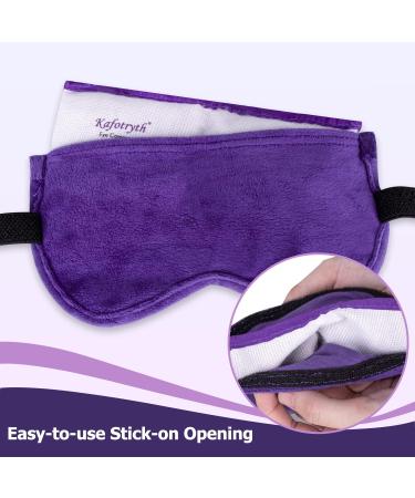 Moist Heated Eye Mask | Microwavable, Detachable & Reusable | Relieves Dry Eye, Itchiness, Blepharitis | Purple - Buy Online on GoSupps.com