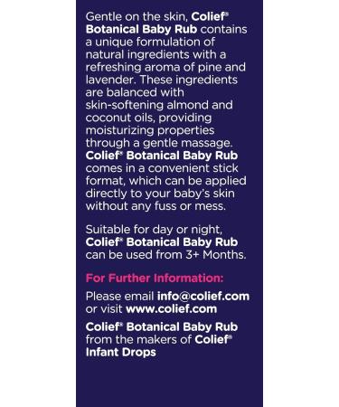 Colief Botanical Baby Rub for Infants | Soothing Chest Rub for Babies | 1.05 oz (30 g) - Gentle Relief for Your Baby's Comfort - Buy Online on GoSupps.com