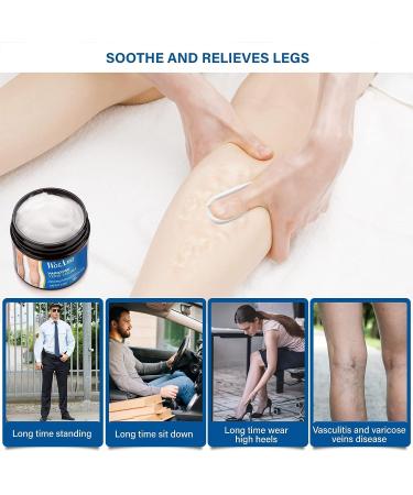 WosAna Varicose Vein Cream - Natural Spider Veins Treatment for Improved Leg Appearance and Circulation - Buy Online on GoSupps.com