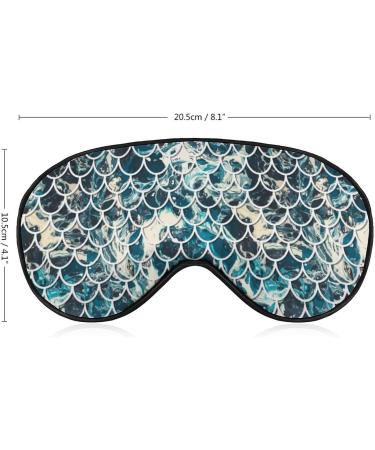 Marine Fish Scales Sleep Mask for Women | Adjustable Eye Shades with Elastic Strap - Best Sleep Accessories - Buy Online on GoSupps.com