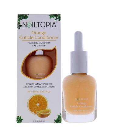 Nailtopia Orange Cuticle Conditioner - Strengthening  Moisturizing Treatment for Dry  Cracked Skin and Nails - Rejuvenating Vitamin C Hydration - All Natural  Vegan  Skin Healthy Formula - 0.41 oz