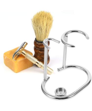 Buy Healifty Razor and Brush Stand | Safety Razor Holder with Weighted Base | Silver Color - International Shipping Available - Buy Online on GoSupps.com