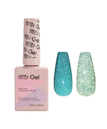 Glitter gel nail polish set reflective glitter diamond uv gel nail art uv gel soak glitter gel sparkling gel polish soak gel nail nail art gel
