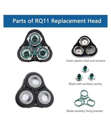 Buy RQ11 Shaver Replacement Heads - Compatible with Philips Norelco RQ11 Series Electric Razors - Buy Online on GoSupps.com