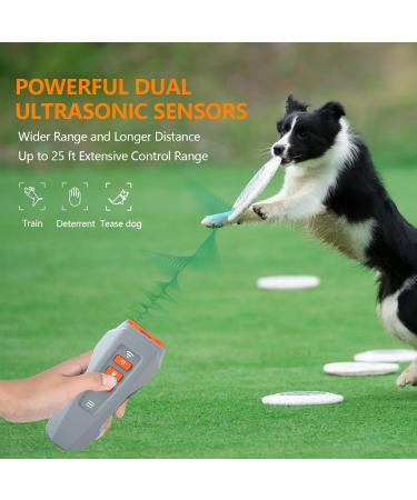 Cilieng Anti Bark Device for Dogs | Ultrasonic Dog Bark Control with 3 Frequency Levels | Rechargeable & Safe for Small to Large Dogs (Gray) - Buy Online on GoSupps.com