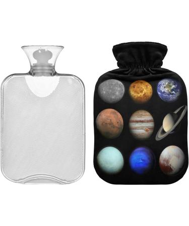 Naanle 2L Solar System Planet Heat Bottle | Transparent Hot Water Bottle for Bed | Pain Relief & Cold Therapy | Large Hand & Foot Warmer - Buy Online on GoSupps.com